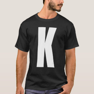 Hauptstadt Letter K Monogram Anton Schriftart Init T-Shirt