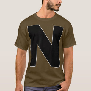 Hauptstadt Letter N Matching Group Letters Alphabe T-Shirt