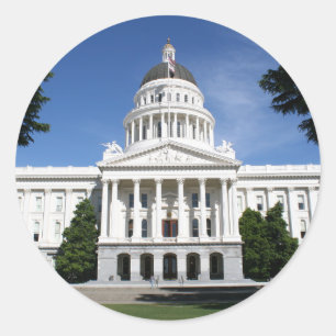 Hauptstadt Majestät: Sacramento's Zeitloses Symbol Runder Aufkleber