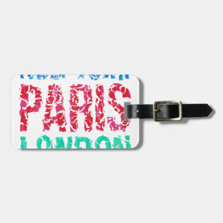 Hauptstadt New York Paris London Typografie, T-Shi Gepäckanhänger