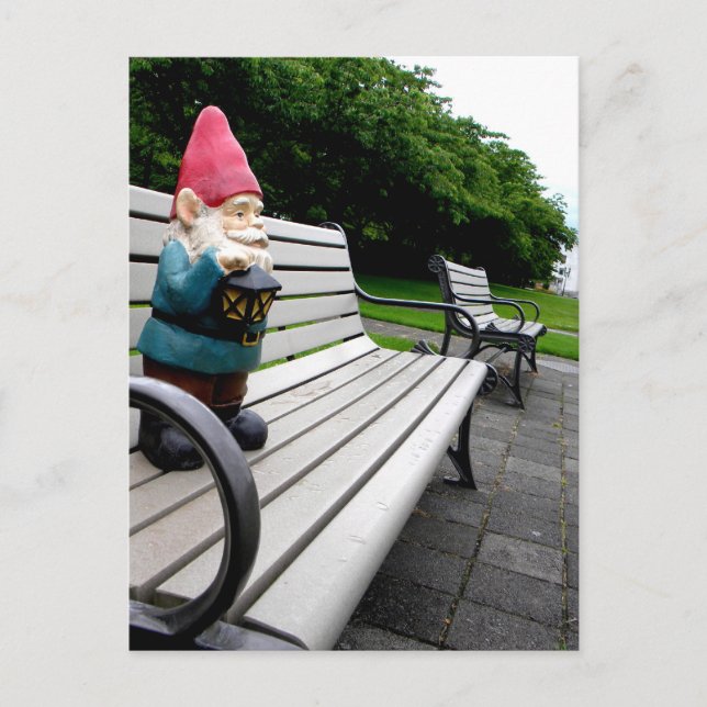Hauptstadt Park Gnome Postkarte (Vorderseite)