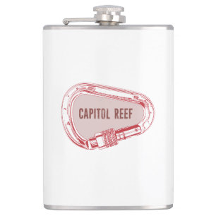 Hauptstadt Reef Klettersteig Carabiner Flachmann