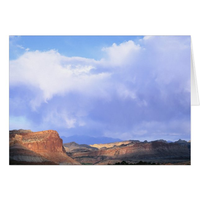 Hauptstadt Reef National Park, Utah. USA. Cumulus (Vorderseite (Horizontal))