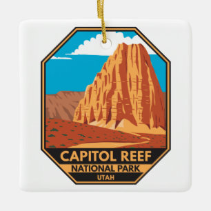 Hauptstadt Reef Nationalpark Cathedral Loop Keramikornament