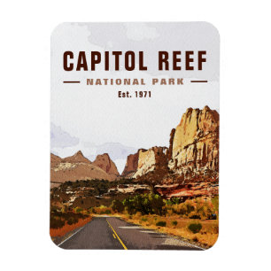Hauptstadt Reef Nationalpark Cathedral Loop Magnet