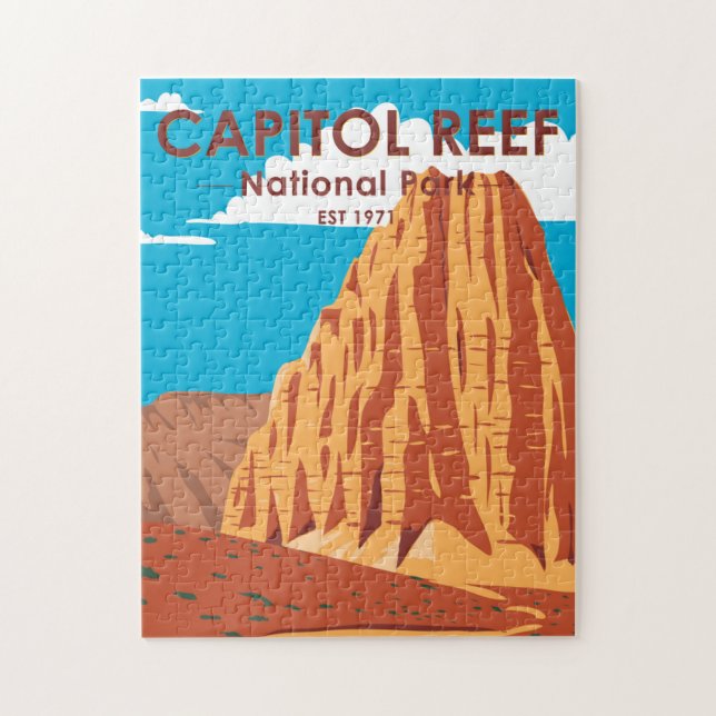 Hauptstadt Reef Nationalpark Cathedral Loop Puzzle (Vertikal)