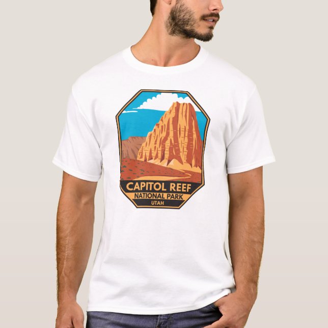 Hauptstadt Reef Nationalpark Cathedral Loop T-Shirt (Vorderseite)