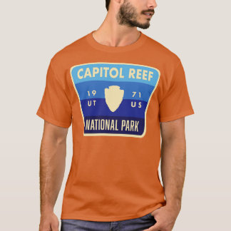 Hauptstadt Reef Nationalpark Retro Arrowhead Blue T-Shirt