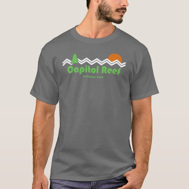 Hauptstadt Reef Nationalpark Retro T-Shirt (Vorderseite)