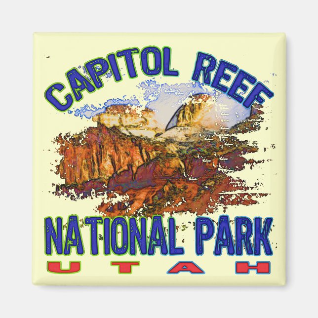 Hauptstadt Reef Nationalpark Utah Magnet (Vorne)