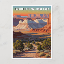 Hauptstadt Reef Nationalpark Utah Travel Postkarte