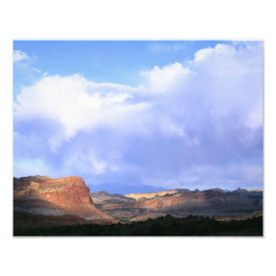 Hauptstadt Reef Nationalpark, Utah. USA. Kumulus Fotodruck