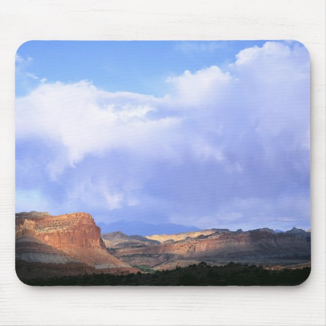 Hauptstadt Reef Nationalpark, Utah. USA. Kumulus Mousepad (Vorne)