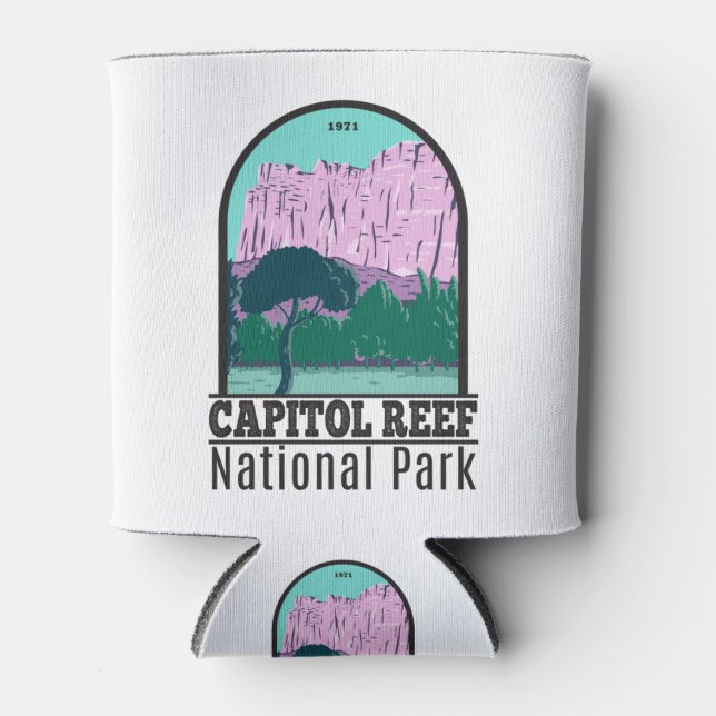 Hauptstadt Reef Nationalpark Utah Vintag Dosenkühler (Vorderseite)