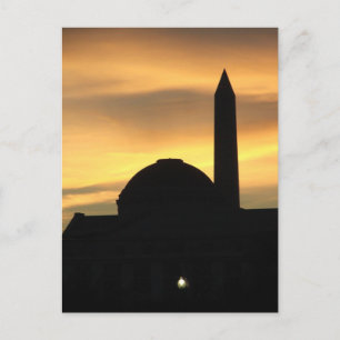 Hauptstadt Sunset Postkarte