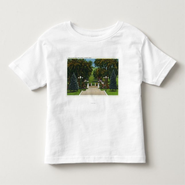 Hauptstadt tritt Ansicht des Staats-Parks Kleinkind T-shirt (Vorderseite)