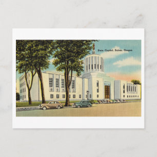 Hauptstadt Vintager Staat, Salem, Oregon Postkarte