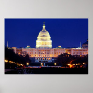 Hauptstadt Washington DC United Staaten in Dusk Poster