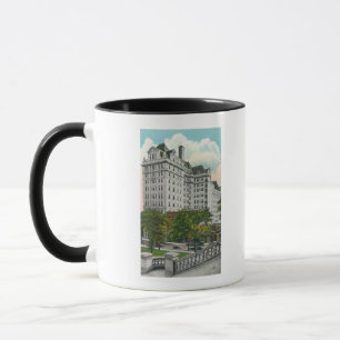 Hauptstadts-Annäherungs-Ansicht von NY Telefon Co Tasse