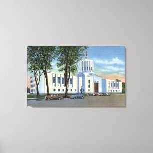 Hauptstadts-Gebäude-Ansicht Salems, Oregon - Staa Leinwanddruck