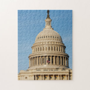 Hauptstadts-Gebäude geschossen auf Dämmerung Puzzle