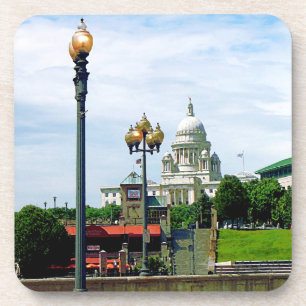 Hauptstadts-Gebäude gesehen von Waterplace Park Untersetzer