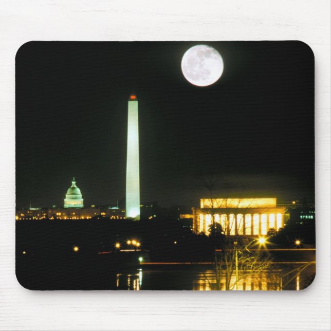 Hauptstadts-Gebäude, Lincoln Memorial, Washington Mousepad (Vorne)