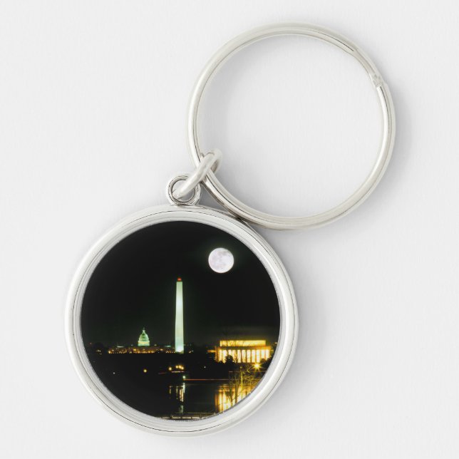 Hauptstadts-Gebäude, Lincoln Memorial, Washington Schlüsselanhänger (Vorne)