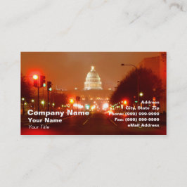Hauptstadts-Gebäude nachts Visitenkarte