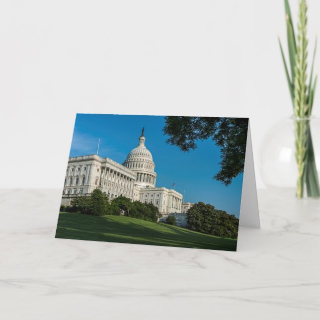 Hauptstadts-Gebäude-Westansicht Karte (Vorderseite)