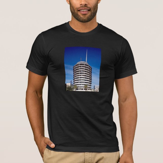 Hauptstadts-Plattenen-Turm LA T-Shirt (Vorderseite)