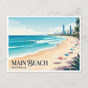 Hauptstrand Gold Coast Australien Postkarte
