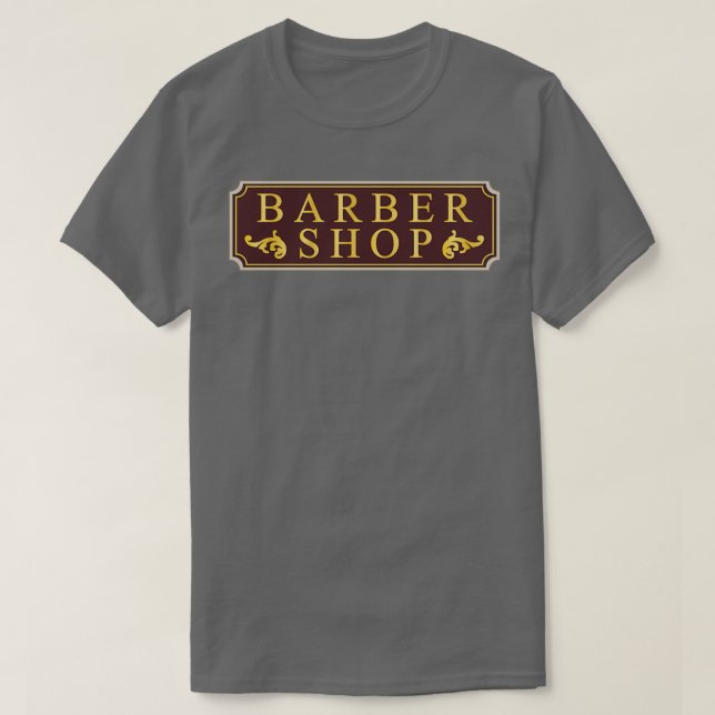 Hauptstraße Barbershop T-Shirt (Design vorne)