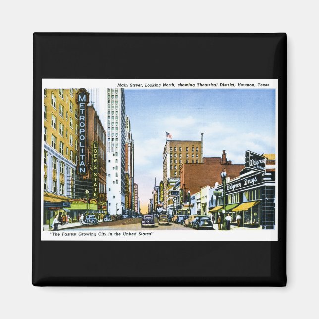 Hauptstraße, Houston, Texas Magnet (Vorne)