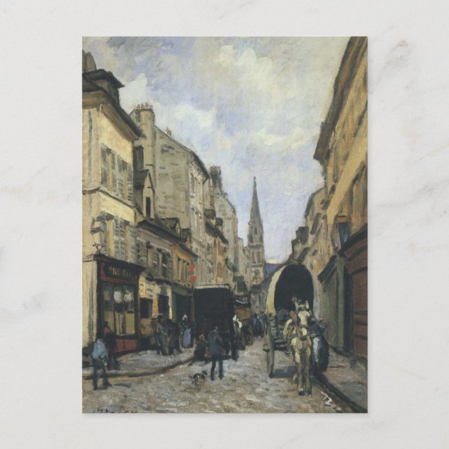 Hauptstraße in Argentinien von Alfred Sisley Postkarte (Vorderseite)