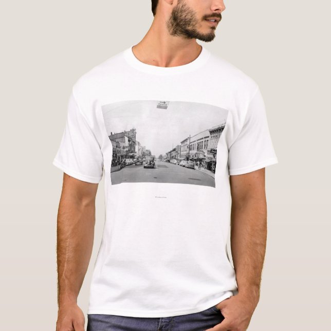 Hauptstraße in Walla Walla, WA Fotografie T-Shirt (Vorderseite)