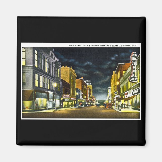 Hauptstraße, La Crosse, Wisconsin Magnet (Vorne)