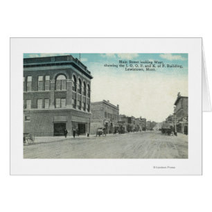 Hauptstraße mit Blick auf WestLewiston, MT