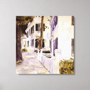 Hauptstraße, Nantucket, berühmtes Gemälde Leinwanddruck