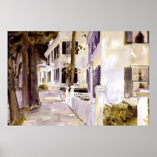 Hauptstraße, Nantucket, schöne Kunst, Poster