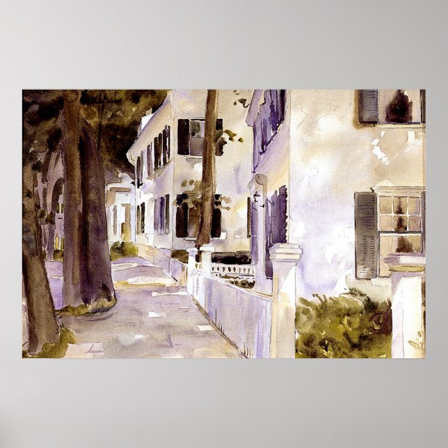 Hauptstraße, Nantucket, schöne Kunst, Poster (Vorne)