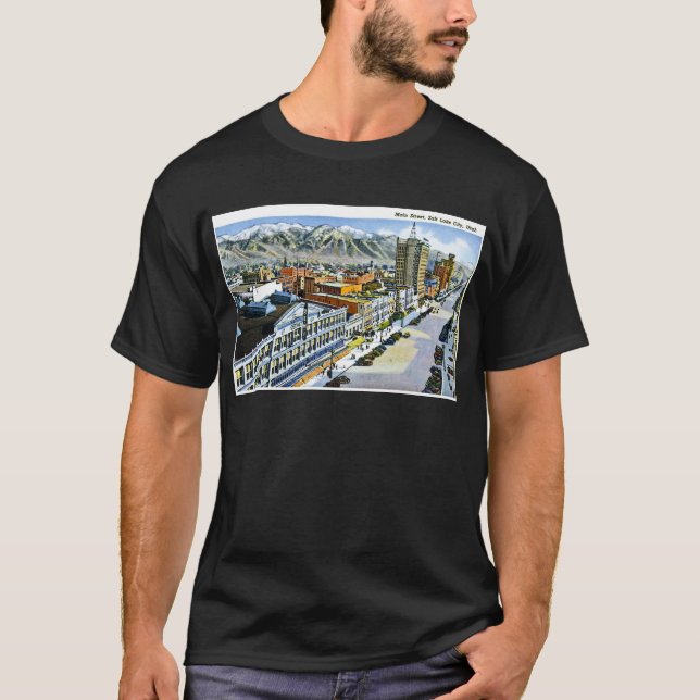 Hauptstraße, Salt Lake City, Utah T-Shirt (Vorderseite)