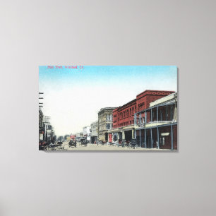 Hauptstraße SceneWoodland, CA Leinwanddruck