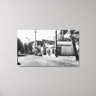 Hauptstraßen-Ansicht-Fotografie Arlingtons, Orego Leinwanddruck