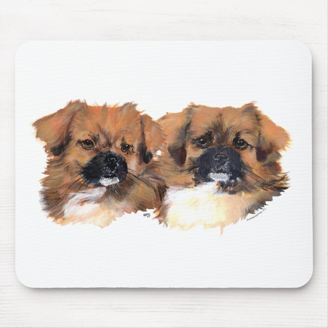 Hauptstudie für tibetische Spaniels Mousepad (Vorne)