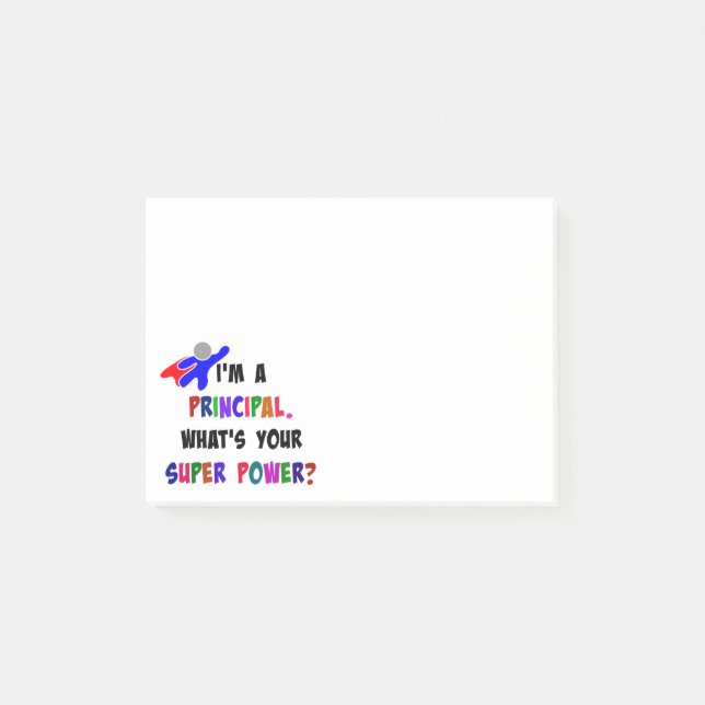 HauptsuperPower Post-it Klebezettel (Vorderseite)