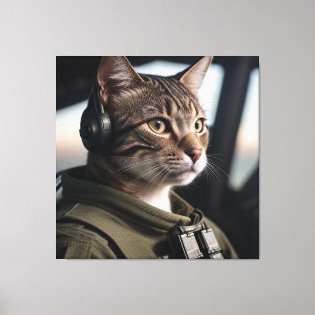 HAUPTTOM KATZE NR. 1 ART DRUCKEN LEINWANDDRUCK (Vorderseite)