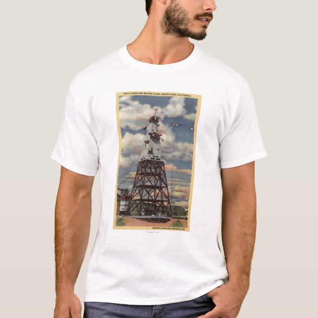 Hauptturm, mischende Pflanze, Shasta Verdammung T-Shirt (Vorderseite)