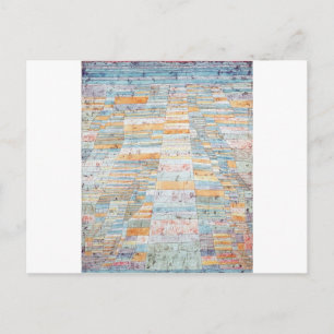 Hauptweg und Wege von Paul Klee Postkarte