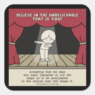 Hauptzeichen Quadratischer Aufkleber